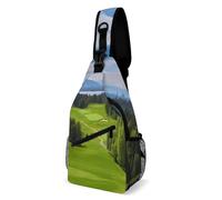 Vancouver Golf Course Sling Bag Small Crossbody Bags with Adjustable Strap Durable Chest Bag for Hiking Travel
