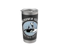 Vancouver Island BC Canada Orca Whales Adventure Keepsake Stainless Steel Insulated Tumbler