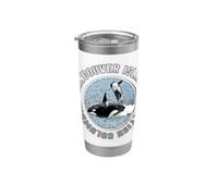Vancouver Island BC Canada Orca Whales Adventure Keepsake Stainless Steel Insulated Tumbler