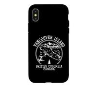 Vancouver Island British Columbia Orca Map Case for iPhone X/XS