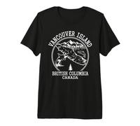 Vancouver Island British Columbia Orca Map Premium T-Shirt