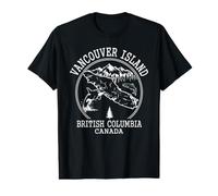 Vancouver Island British Columbia Orca Map Value Graphic T-Shirt