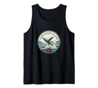 Vancouver Island Canada BC Humpback Whale Vintage Badge Tank Top