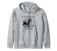 Vancouver Island Canada Bear Vacation Zip Hoodie