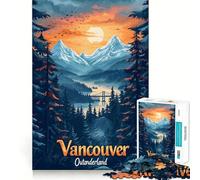 Vancouver Outonderland 1000 Piece Puzzle For Adults Mind Skill Play Laser Cut for Flawless Fit Rewarding Activity for Rainy Days (38x26cm)