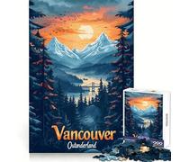 Vancouver Outonderland 1000 Pieces Jigsaw Puzzles for Teenagers Memory Strength Restful Escape Fine Cut Festive Surprise (50x75cm)