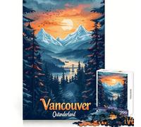Vancouver Outonderland Jigsaw Puzzles1000 Pieces Logic Practice Calm Distraction Clean Edges Festive Present (38x26cm)