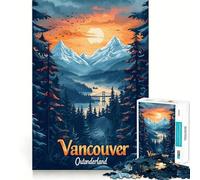Vancouver Outonderland Jigsaws for Adults1000 Pieces Brain Memory Game Fine Cut Premium Finishing Engaging Way to Pass Free Hours (50x75cm)