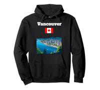 Vancouver trip souvenir Canada city lover Canadian flag Pullover Hoodie