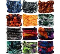 VANCROWN Headwear Head Wrap Sport Headband Sweatband 220 Patterns 12 in 1 Magic Scarf 12PCS & 6PCS 12 in 1 (12PCS.Vigor)