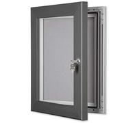 Vandal Resistant Pin Notice Board - Grey - Grey - A1