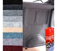 Vandalised- 4 way stretch carpet lining - for Camper/Van/Caravan - 9 Colours, Various Lengths with Glue (7:Ocean Blue, 10meter x 2meter 10xGlue)