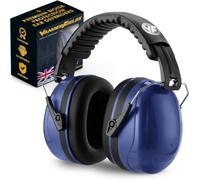 Vanderfields Adult/Teens Ear Defenders, Noise Cancelling, Marine Blue | Vanderfields hearing protection ear muffs, 35 dB (2K Hz) certified noise-cancellation, soft ear cushions, adjustable headband
