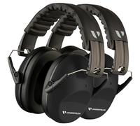 Vanderfields Premium Ear Defenders - Hearing Protection Earmuffs - Broad Spectrum Sound Reduction 29 dB at 2K Hz Noise Cancelling - Headset Noise Cancellation Adults and Teens - Black 2 PK