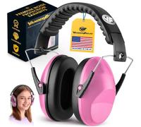 Vanderfields Premium Ear Defenders - Hearing Protection Earmuffs - Broad Spectrum Sound Reduction 29 dB at 2K Hz Noise Cancelling - Headset Noise Cancellation Adults and Teens - Double Pink