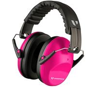 Vanderfields Premium Ear Defenders - Hearing Protection Earmuffs - Broad Spectrum Sound Reduction 33 dB at 2K Hz Noise Cancelling - Headset Noise Cancellation Adults and Teens - Pink Rose