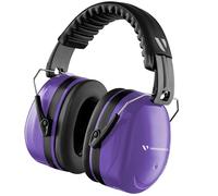 Vanderfields Premium Ear Defenders - Hearing Protection Earmuffs - Broad Spectrum Sound Reduction 36.1dB at 2K Hz Noise Cancelling - Headset Noise Cancellation Adults and Teens - Purple Power