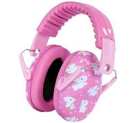 Vanderfields Premium Hearing Protection Ear Defenders - Broad Spectrum Sound Reduction 29 dB at 2K Hz Noise Cancelling - Headset Safety Noise Cancellation - Headphones Kids 3-12 - Pink