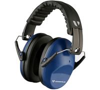 Vanderfields Premium Hearing Protection Ear Defenders - Broad Spectrum Sound Reduction 33.2dB at 2K Hz Noise Cancelling - Headset Safety Noise Cancellation - Headphones Kids 3-12 - Marine Blue