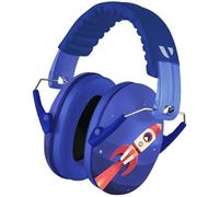 Vanderfields Premium Hearing Protection Ear Defenders - Broad Spectrum Sound Reduction 33.2dB at 2K Hz Noise Cancelling - Headset Safety Noise Cancellation - Headphones Kids 3-12 - Rocket