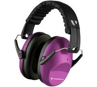 Vanderfields Premium Hearing Protection Ear Muffs - Broad Spectrum Sound Reduction 33.2dB at 2K Hz Noise Cancelling - Headset Safety Noise Cancellation - Headphones Kids 3-12 - Purple Power