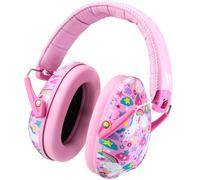 Vanderfields Premium Hearing Protection Ear Muffs - Broad Spectrum Sound Reduction 34.4dB at 2K Hz Noise Cancelling - Headset Safety Noise Cancellation - Headphones Kids 3-12 - Unicorn Dream