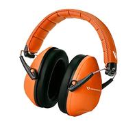 Vanderfields Premium Hearing Protection Ear Muffs - Broad Spectrum Sound Reduction 34.4dB at 2K Hz Noise Cancelling - Headset Safety Noise Cancellation - Headphones Kids 3-12 - Orange