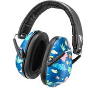 Vanderfields Premium Hearing Protection Ear Muffs - Broad Spectrum Sound Reduction 34.4dB at 2K Hz Noise Cancelling - Headset Safety Noise Cancellation - Headphones Kids 3-12 - Dinosaur Club