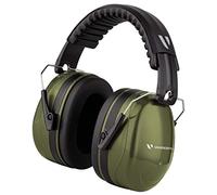 Vanderfields Premium Hearing Protection Ear Muffs - Broad Spectrum Sound Reduction 36.1dB at 2K Hz Noise Cancelling - Headset Safety Noise Cancellation - Headphones Adults and Teens - Army Green