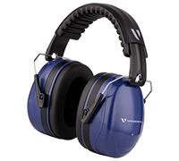 Vanderfields Premium Hearing Protection Ear Muffs - Broad Spectrum Sound Reduction 36.1dB at 2K Hz Noise Cancelling - Headset Safety Noise Cancellation - Headphones Adults and Teens - Marine Blue