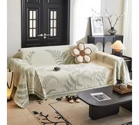 VanderHOME Chenille Blanket Reversible Throw for Sofas Thick Warm Soft Blanket for Bed Settees Armchairs, Fit All Season 180 * 130cm-Green