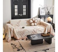 VanderHOME Chenille Blanket Reversible Throw for Sofas Thick Warm Soft Blanket for Bed Settees Armchairs, Fit All Season 180 * 230cm-Orange