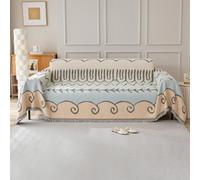 VanderHOME Chenille Blanket Soft Throws for Sofas Washable Blanket for Bed Settees Armchairs, Livingroom, All Season Multi-Purpose Throw 180 * 340cm-Summer Clouds