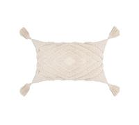 VanderHOME Decorative Square Throw Pillow Cases Lumbar Cushion Cover Moroccan Bohemian Tassel Tufted Lumbar Throw Pillow covers Stripe Woven Pillowcases for Bed Couch Sofa Living Room 30x50cm-Diamond