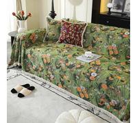 VanderHOME Durable Artisan Sofa blanket - Breathable Cotton and Linen Blend Throws for the Sofa, Vintage-Inspired Home Decor with All-Season Versatility 180 * 260cm-Dandelion