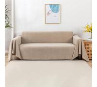 VanderHOME Modern Simple Sofa Throw 1/2/3/4 Seater Soft Decorative Throws for the Sofa Breathable Soft Blanket Sofa Protector for Settees Couch Sofa Bed and Armchair 180 * 130cm-Khaki