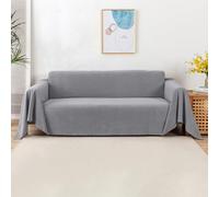 VanderHOME Modern Simple Sofa Throw 1/2/3/4 Seater Soft Decorative Throws for the Sofa Breathable Soft Blanket Sofa Protector for Settees Couch Sofa Bed and Armchair 180 * 130cm-Grey