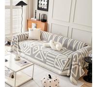 VanderHOME Multifunctional Chenille Tassels Sofa Throw Blankets,Throws for Sofa Blanket Bed Throw for Bedroom, Couch, Travel, Kids, Bedroom Accessories 180 * 300cm-Grey