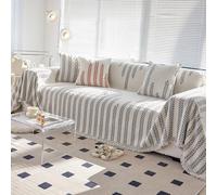 VanderHOME Super Soft Plush Sofa Throws Botanical Floral Pattern Sofa Blanket with Decorative Tassels Versatile Throws for Sofas Large Throws for Sofa Bed All Season 180 * 130cm-Grey