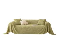 VanderHOME Thickened Plush Sofa Throws Solid Color Sofa Throw Blanket Reversible Versatile Throws for Sofas Large Throws for Settees Couch Sofa Bed 180 * 260cm-Green