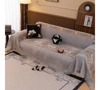 VanderHOME Washable Sofa Blanket, Sofa Cover, Exquisite Geometric Pattern, Reversible Soft Throw Blanket, Best Bohemian Decor, Suitable For Pets And Children, The 180 * 400cm-Grey