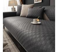 VanderHOME Waterproof Sofa Towel Solid Color Sofa Cover,Furniture Cover Protector,Four Season Non-Slip Sofa Cover for Dogs and Children 70 * 210cm-Grey-Backrest cover(1 PC ONLY)