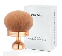 Vandetai Extra Large Body Makeup Brush for Self Tanner, Leg Makeup and Bronzer 80mm Wide Kabuki Brush with Round Head for More Uniform and Beautiful Application