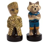 Vandor 55819 Marvel Guardians of the Galaxy Groot and Rocket Sculpted Salt and Pepper Shaker Set, 2" x 4" x 2", Multicolor