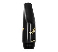 Vandoren, AP3 Alto Saxophone Mouthpiece, Brass, Black, Modern Style, Medium Long