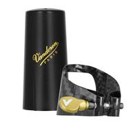 Vandoren Carbon Alto Sax Ligature and Cap Gold Hardware