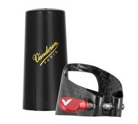 Vandoren Carbon Alto Sax Ligature and Cap Red Hardware