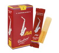 Vandoren "Java Red" Alto saxophone reeds, box of 10 - Strength 1