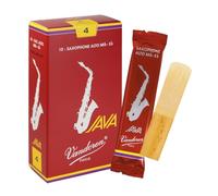 Vandoren "Java Red" Alto saxophone reeds, box of 10 - Strength 4
