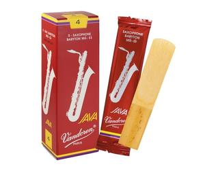 Vandoren "Java Red" Baritone saxophone reeds, box of 5 - Strength 4